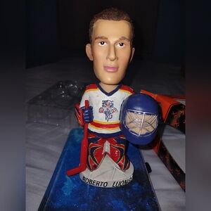 genuine hand painted bobble head doll Florida panthers Roberto Luongo
